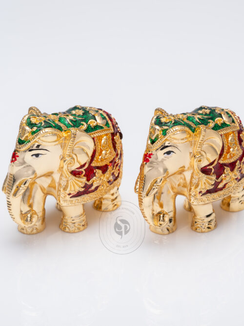 Silver Gold Plated Elephant