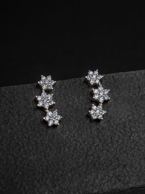 92.5 Pure Silver Gold Plated Nakshatra Earcuff