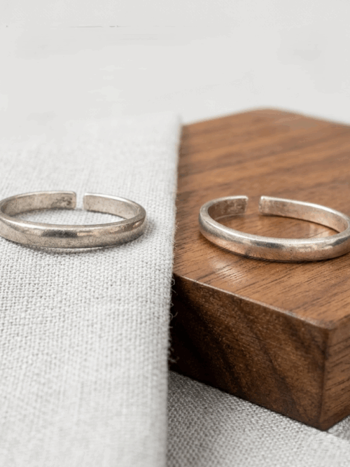 Pure Silver Plain Band Toe Ring