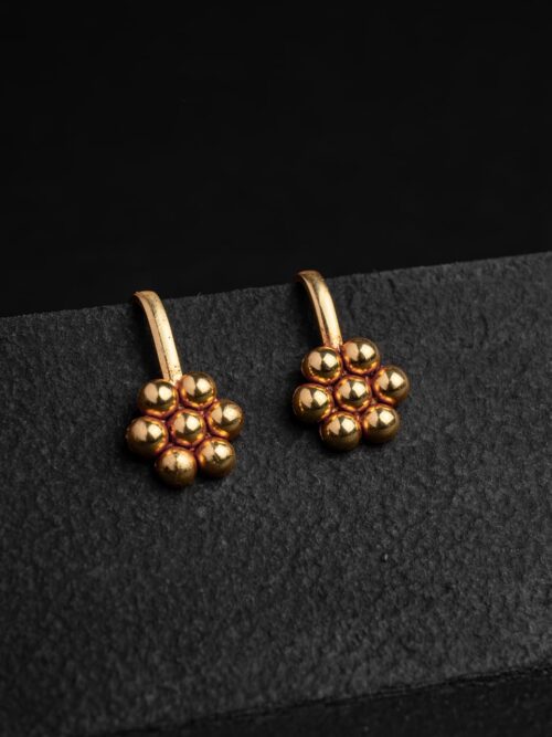 92.5 Pure Silver Gold Plated Kudi Bugadi