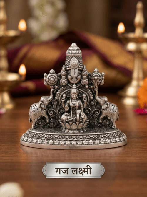 92.5 Pure Silver Lakshmi Balaji 3D Idol