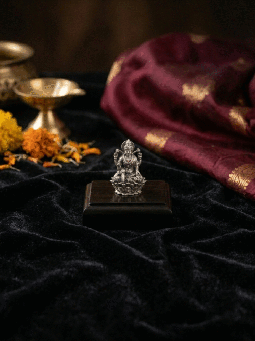 92.5 Pure Silver 3D Lakshmi Idol