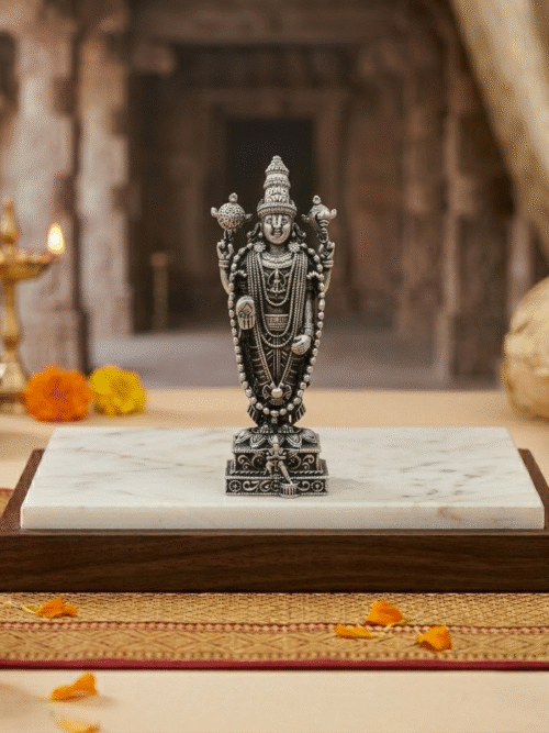 92.5 Pure Silver Tirupati Balaji (Venkateshwara) Idol
