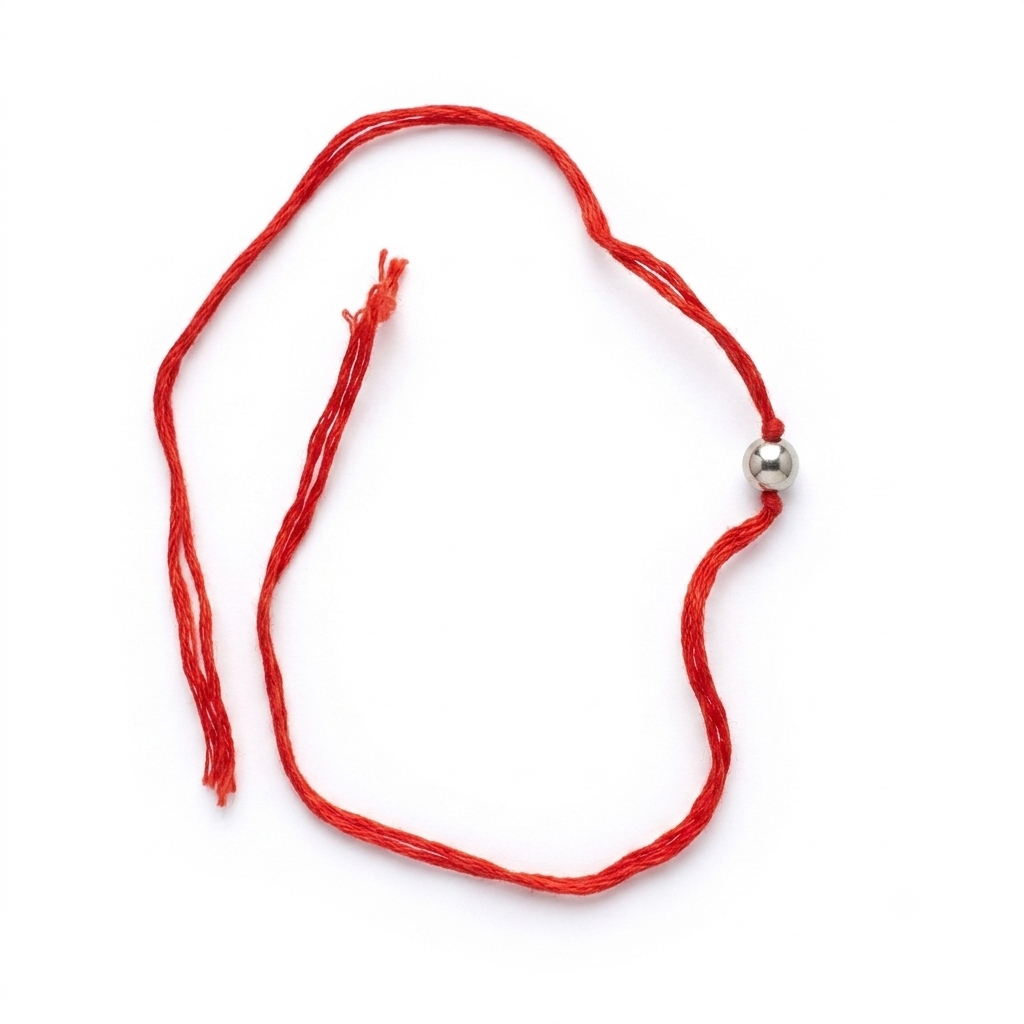 silver rakhi