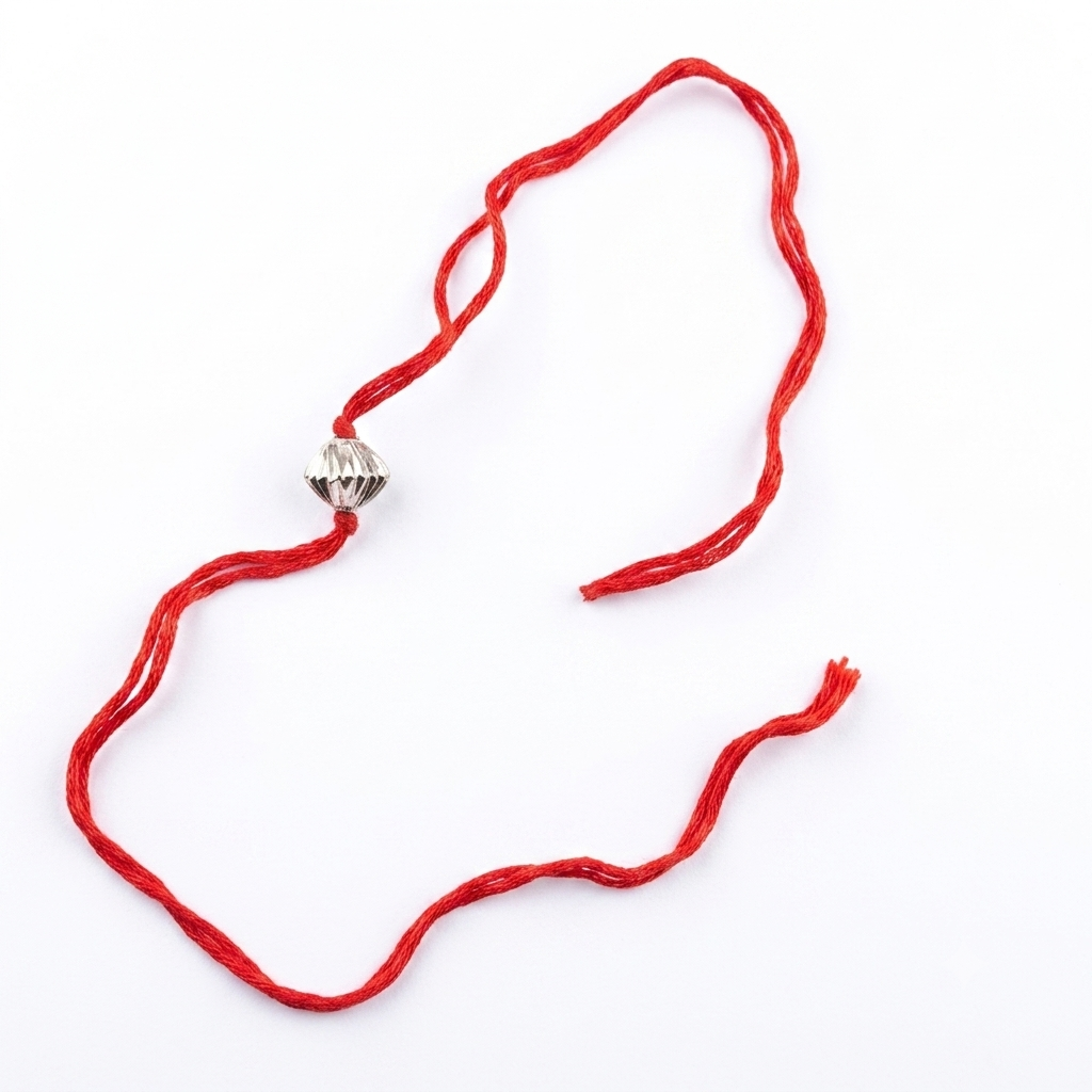 silver rakhi