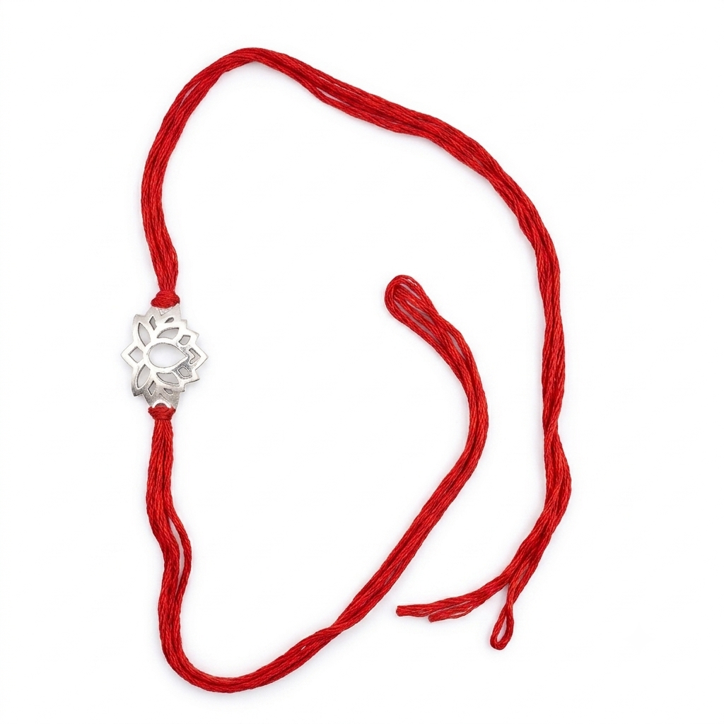 silver rakhi