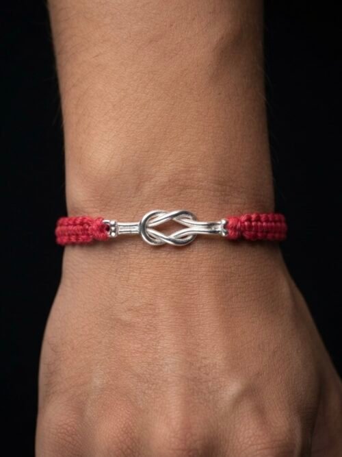 Pure Silver Promise Knot Rakhi