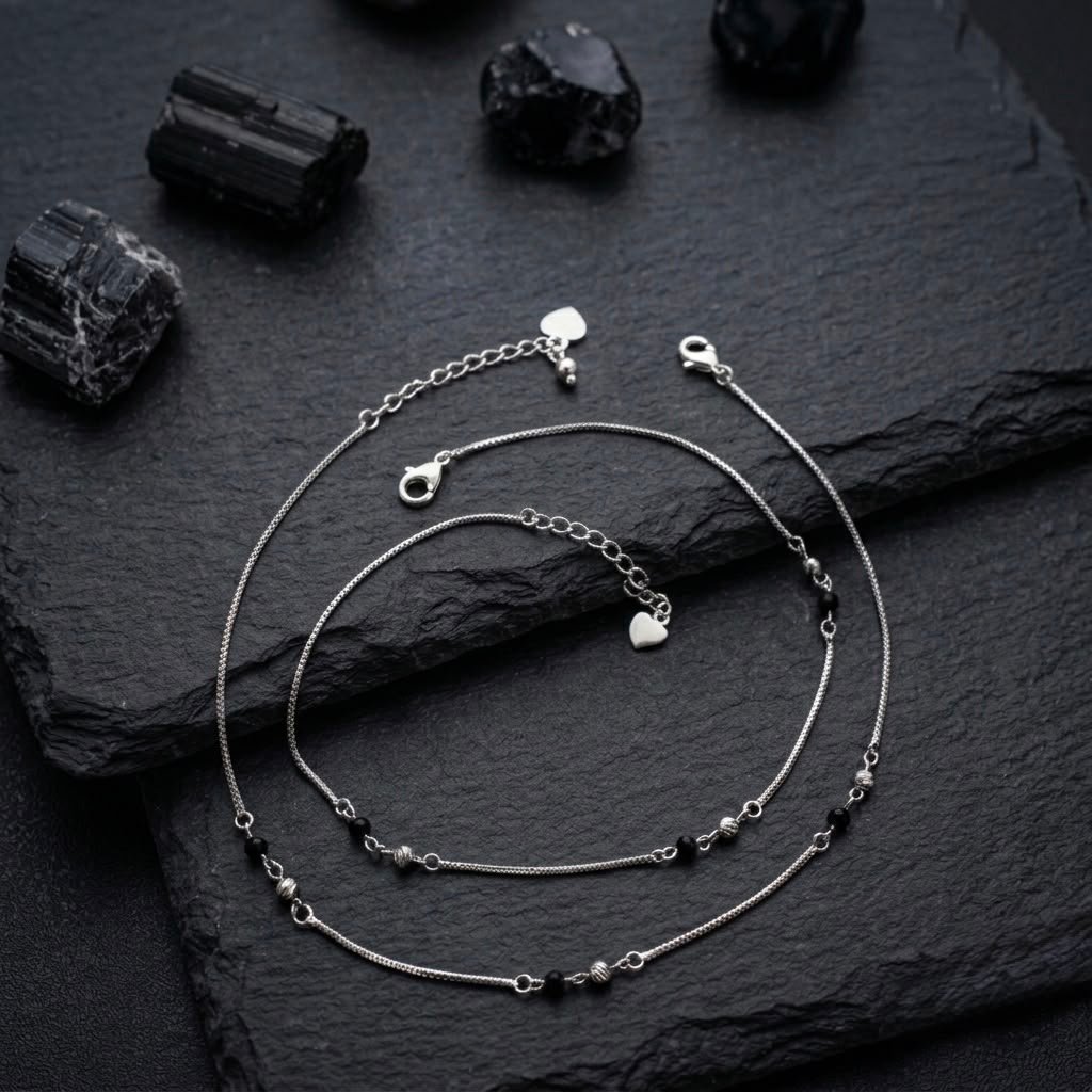 silver payal