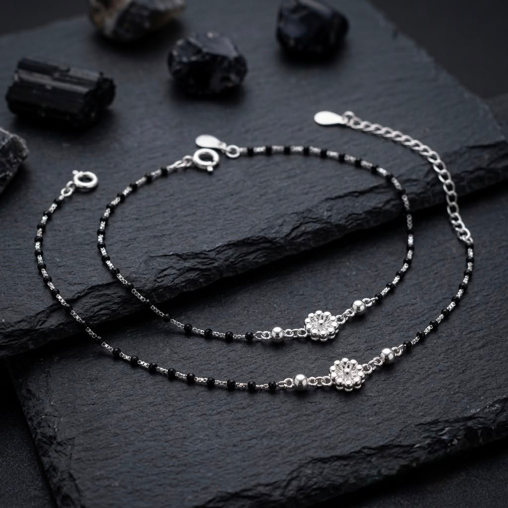 silver payal