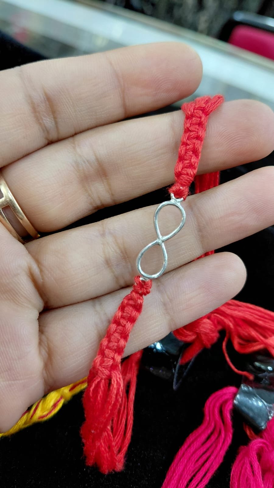Silver rakhi