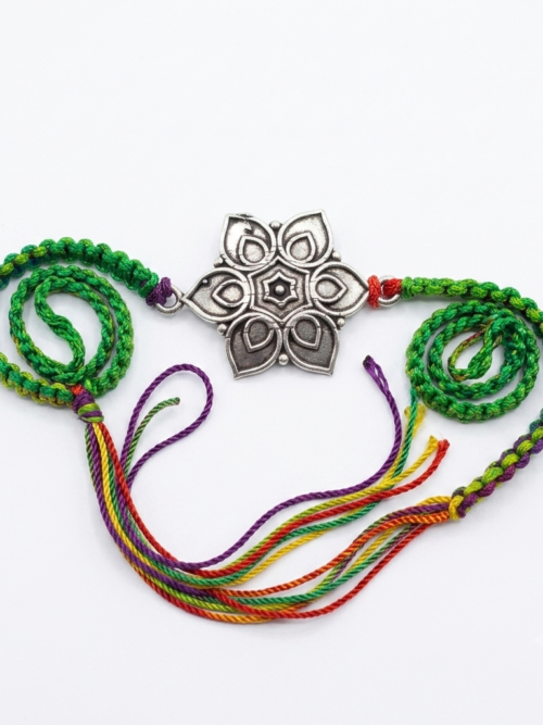 silver rakhi