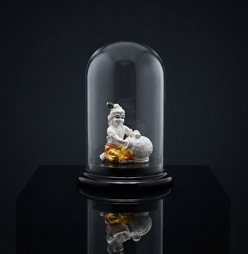 999 Pure Silver Krishna Idol