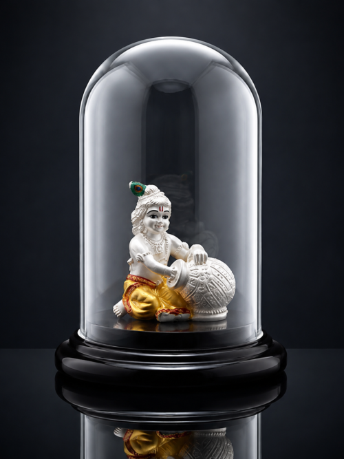999 Pure Silver Krishna Idol