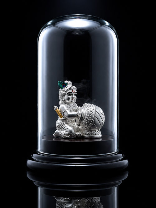 999 Pure Silver Bal Krishna Idol
