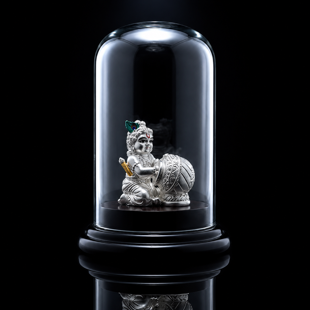 999 Pure Silver Bal Krishna Idol