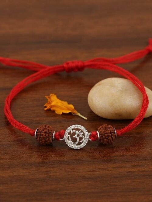 silver rakhi