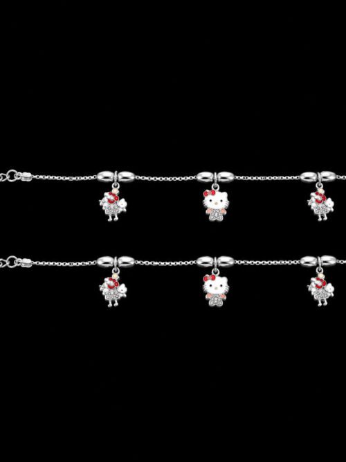 Pure Silver Peppapig Kids Payal