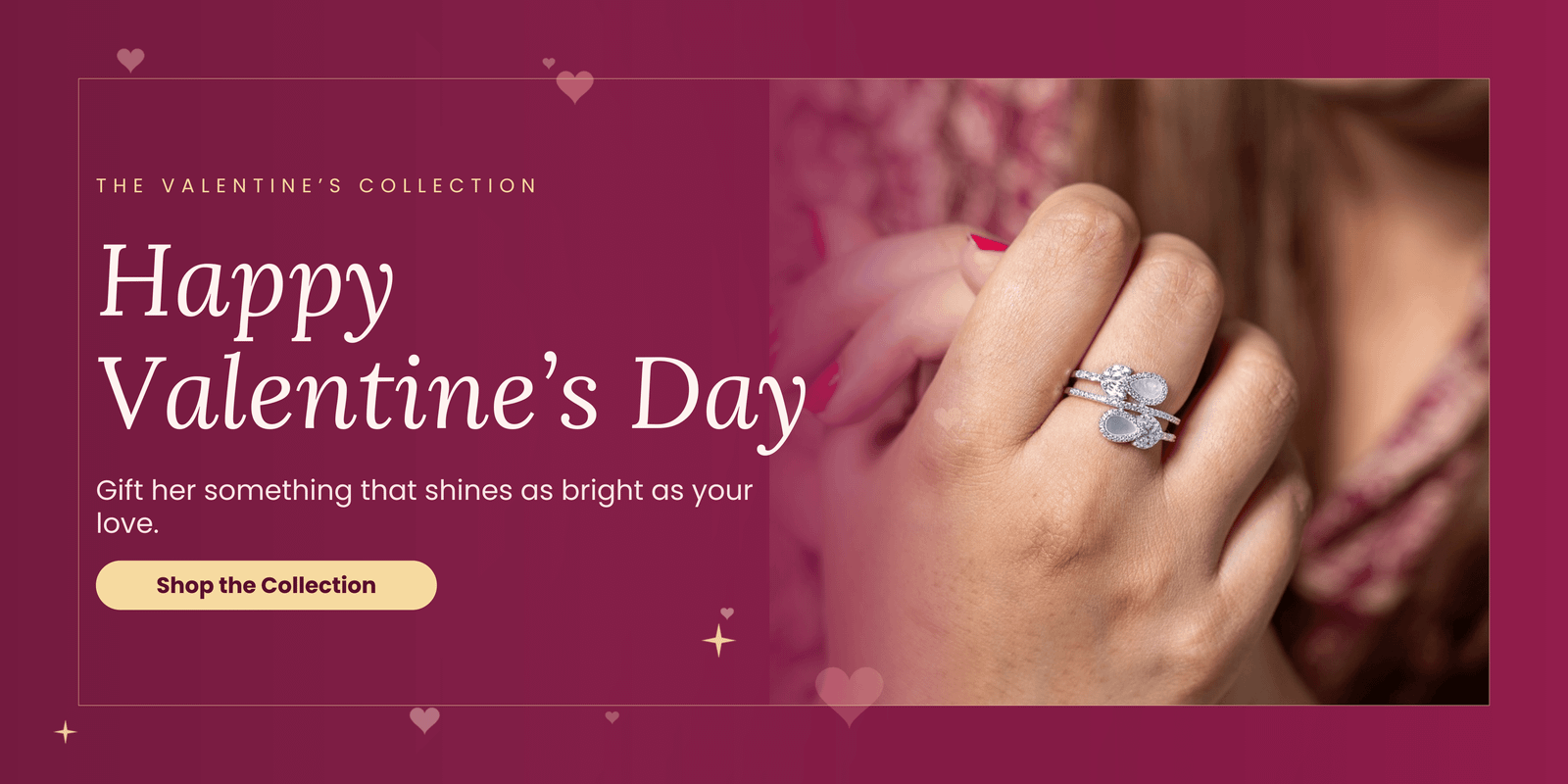 SP Jewellers Valentine Day Gifts Banner