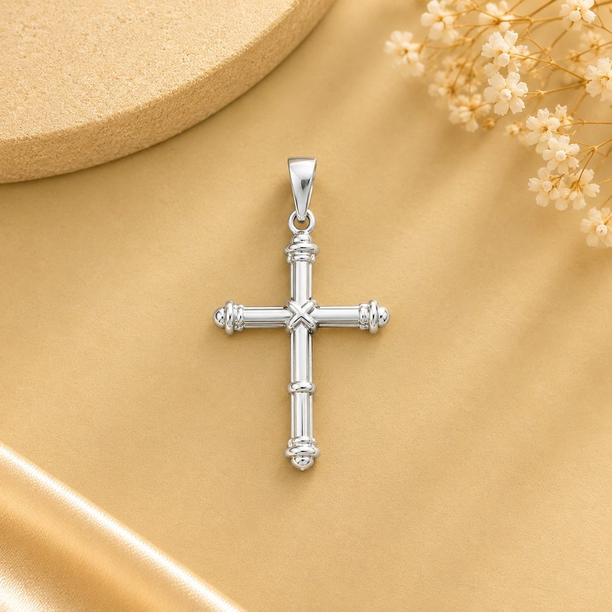 Silver Cross Pendant by SP Silver Jewellery