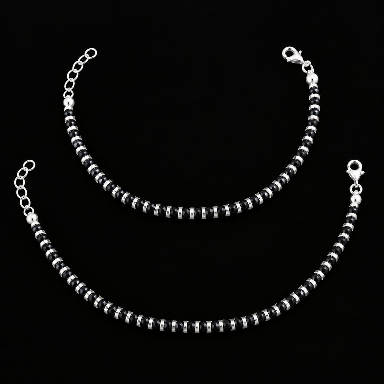 Pure Silver Crystal Payal