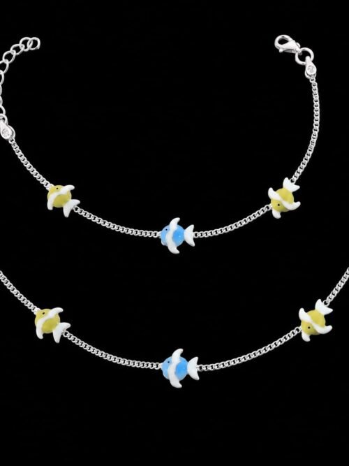 Pure Silver kids Fish Payal