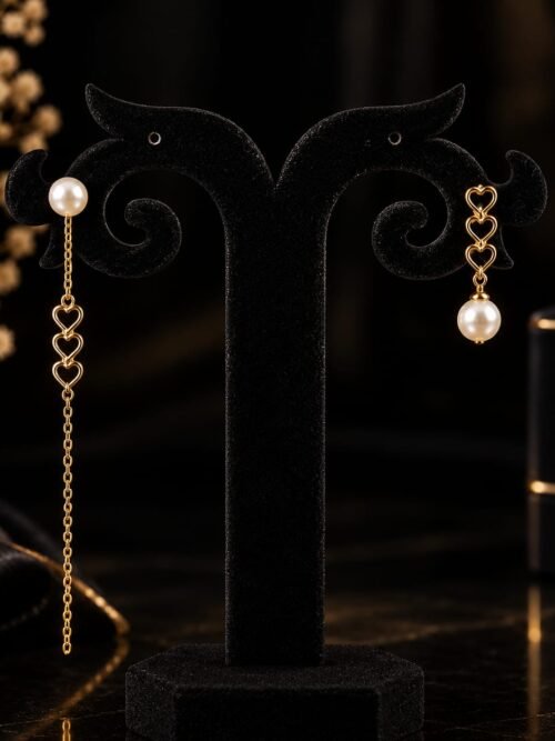 92.5 Pure Silver Gold Plated Heart Dangler