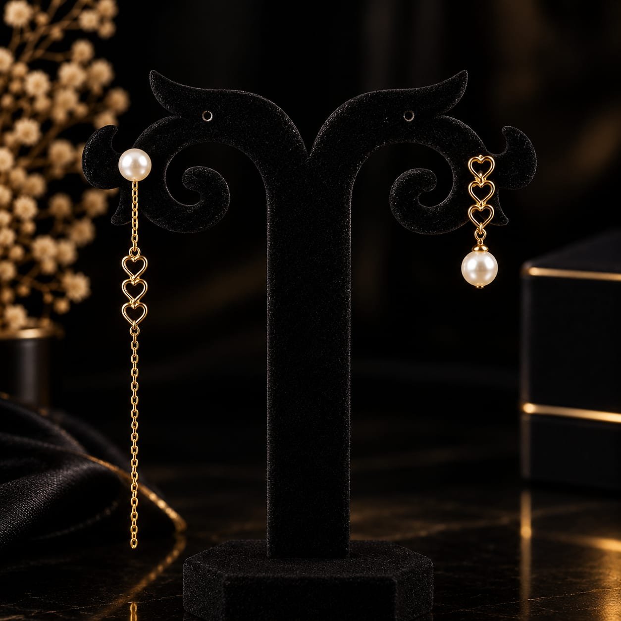 92.5 Pure Silver Gold Plated Heart Dangler